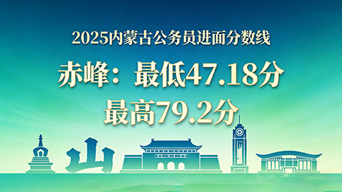 2025内蒙古公务员进面分数线|赤峰最低47.18分 最高79.2分 2025内蒙古公务员进面分数线|赤峰最低47.18分 最高79.2分
